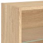 vidaXL Muebles TV pared con LED 5 pzas madera ingeniería roble Sonoma vidaXL Muebles TV pared con LED 5 pzas madera ingeniería roble Sonoma