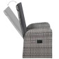 vidaXL Juego de comedor para jardín 5 piezas gris vidaXL Juego de comedor para jardín 5 piezas gris