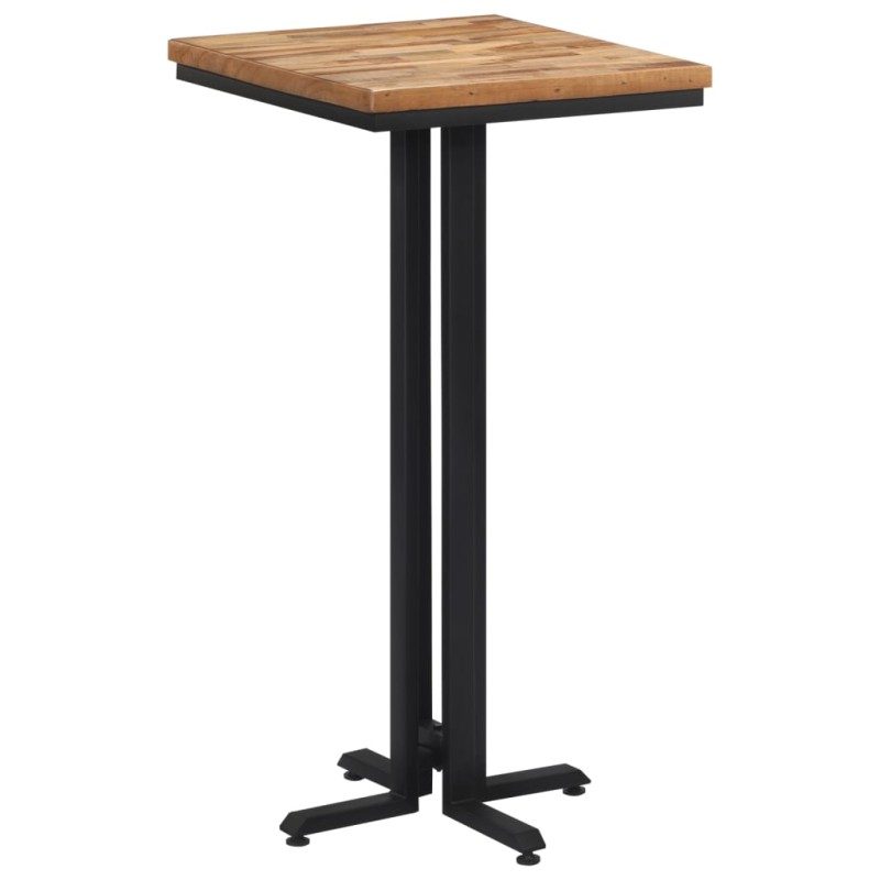 vidaXL Mesa alta de bar teca reciclada maciza 55x55x110 cm vidaXL Mesa alta de bar teca reciclada maciza 55x55x110 cm
