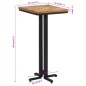 vidaXL Mesa alta de bar teca reciclada maciza 55x55x110 cm vidaXL Mesa alta de bar teca reciclada maciza 55x55x110 cm
