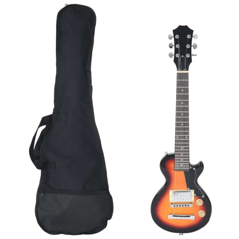 vidaXL Guitarra eléctrica para niños con funda marrón y negro 3/4 30" vidaXL Guitarra eléctrica para niños con funda marrón y negro 3/4 30"