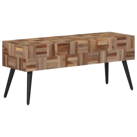 vidaXL Banco teca reciclada maciza 110x35x45 cm