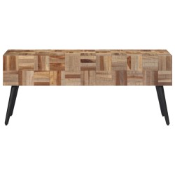 vidaXL Banco teca reciclada maciza 110x35x45 cm