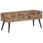 vidaXL Banco teca reciclada maciza 110x35x45 cm vidaXL Banco teca reciclada maciza 110x35x45 cm
