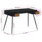 vidaXL Escritorio teca reciclada maciza 117x56,5x75 cm vidaXL Escritorio teca reciclada maciza 117x56,5x75 cm