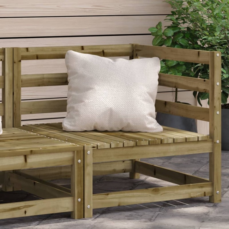 vidaXL Sofá esquinero de jardín madera de pino impregnada 70x70x67 cm vidaXL Sofá esquinero de jardín madera de pino impregnada 70x70x67 cm