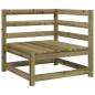vidaXL Sofá esquinero de jardín madera de pino impregnada 70x70x67 cm vidaXL Sofá esquinero de jardín madera de pino impregnada 70x70x67 cm
