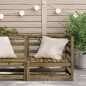 vidaXL Sofá esquinero de jardín madera de pino impregnada 70x70x67 cm vidaXL Sofá esquinero de jardín madera de pino impregnada 70x70x67 cm