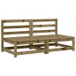 vidaXL Sofás de jardín sin reposabrazos 2 uds madera pino 70x70x67 cm vidaXL Sofás de jardín sin reposabrazos 2 uds madera pino 70x70x67 cm