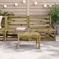 vidaXL Sofás de jardín sin reposabrazos 2 uds madera pino 70x70x67 cm vidaXL Sofás de jardín sin reposabrazos 2 uds madera pino 70x70x67 cm