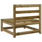 vidaXL Sofás de jardín sin reposabrazos 2 uds madera pino 70x70x67 cm vidaXL Sofás de jardín sin reposabrazos 2 uds madera pino 70x70x67 cm