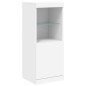 vidaXL Aparador con luces LED blanco 41x37x100 cm vidaXL Aparador con luces LED blanco 41x37x100 cm