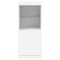 vidaXL Aparador con luces LED blanco 41x37x100 cm vidaXL Aparador con luces LED blanco 41x37x100 cm