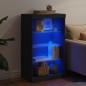 vidaXL Aparador con luces LED negro 60,5x37x100 cm vidaXL Aparador con luces LED negro 60,5x37x100 cm