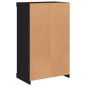 vidaXL Aparador con luces LED negro 60,5x37x100 cm vidaXL Aparador con luces LED negro 60,5x37x100 cm