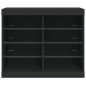 vidaXL Aparador con luces LED negro 81x37x67 cm