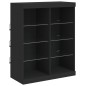 vidaXL Aparador con luces LED negro 81x37x100 cm vidaXL Aparador con luces LED negro 81x37x100 cm