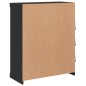 vidaXL Aparador con luces LED negro 81x37x100 cm vidaXL Aparador con luces LED negro 81x37x100 cm