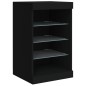 vidaXL Aparador con luces LED negro 41x37x67 cm vidaXL Aparador con luces LED negro 41x37x67 cm