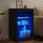 vidaXL Aparador con luces LED negro 41x37x67 cm vidaXL Aparador con luces LED negro 41x37x67 cm