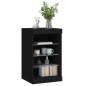 vidaXL Aparador con luces LED negro 41x37x67 cm vidaXL Aparador con luces LED negro 41x37x67 cm