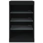 vidaXL Aparador con luces LED negro 41x37x67 cm vidaXL Aparador con luces LED negro 41x37x67 cm