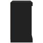 vidaXL Aparador con luces LED negro 41x37x67 cm vidaXL Aparador con luces LED negro 41x37x67 cm