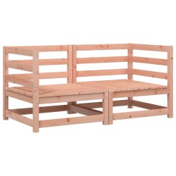 vidaXL Sofás esquineros jardín 2 uds madera maciza Douglas 70x70x67cm