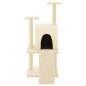vidaXL Rascador para gatos con postes de sisal color crema 110 cm vidaXL Rascador para gatos con postes de sisal color crema 110 cm