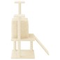 vidaXL Rascador para gatos con postes de sisal color crema 110 cm vidaXL Rascador para gatos con postes de sisal color crema 110 cm