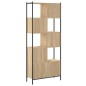vidaXL Estantería madera de ingeniería roble Sonoma 72x28x172 cm vidaXL Estantería madera de ingeniería roble Sonoma 72x28x172 cm