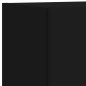 vidaXL Muebles de TV de pared con luces LED 4 piezas negro