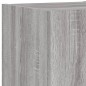 vidaXL Muebles de TV de pared con luces LED 3 piezas gris Sonoma vidaXL Muebles de TV de pared con luces LED 3 piezas gris Sonoma