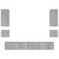 vidaXL Muebles de TV de pared con luces LED 6 piezas gris Sonoma vidaXL Muebles de TV de pared con luces LED 6 piezas gris Sonoma