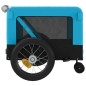 vidaXL Remolque de bicicleta mascotas hierro tela Oxford azul negro vidaXL Remolque de bicicleta mascotas hierro tela Oxford azul negro