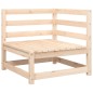 vidaXL Sofá de equina con cojines madera maciza de pino vidaXL Sofá de equina con cojines madera maciza de pino