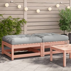 vidaXL Taburetes de jardín con cojines 2 uds madera abeto de Douglas