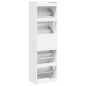 vidaXL Mueble zapatero con 4 cajones abatibles blanco 60x42x204 cm vidaXL Mueble zapatero con 4 cajones abatibles blanco 60x42x204 cm