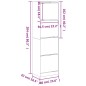 vidaXL Mueble zapatero con 4 cajones abatibles blanco 60x42x204 cm vidaXL Mueble zapatero con 4 cajones abatibles blanco 60x42x204 cm