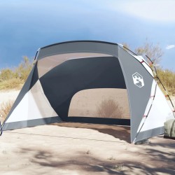 vidaXL Tienda de playa tafetán gris 274x178x170/148 cm 185T