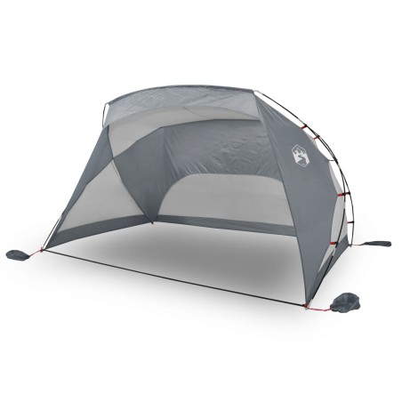 vidaXL Tienda de playa tafetán gris 274x178x170/148 cm 185T