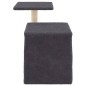 vidaXL Rascador para gatos con postes de sisal gris oscuro 50,5 cm