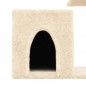 vidaXL Rascador para gatos con postes de sisal color crema 50,5 cm vidaXL Rascador para gatos con postes de sisal color crema 50,5 cm