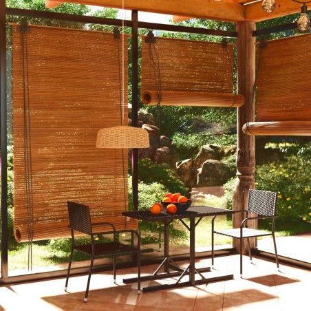 vidaXL Juego de comedor para jardín 3 piezas negro