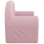 vidaXL Sofá para niños de 2 plazas felpa suave rosa vidaXL Sofá para niños de 2 plazas felpa suave rosa