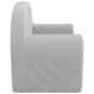 vidaXL Sofá para niños de 2 plazas felpa suave gris claro vidaXL Sofá para niños de 2 plazas felpa suave gris claro