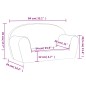 vidaXL Sofá para niños de 2 plazas felpa suave gris claro vidaXL Sofá para niños de 2 plazas felpa suave gris claro