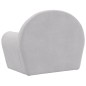 vidaXL Sofá cama infantil felpa suave gris claro vidaXL Sofá cama infantil felpa suave gris claro