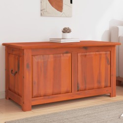 vidaXL Baúl de almacenamiento con tapa madera maciza de acacia marrón
