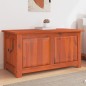 vidaXL Baúl de almacenamiento con tapa madera maciza de acacia marrón